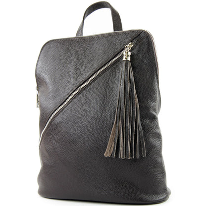 modamoda de T161 Damen Leder Rucksack Handtasche handmade in Italy