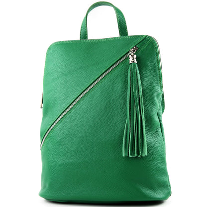 modamoda de T161 Damen Leder Rucksack Handtasche handmade in Italy