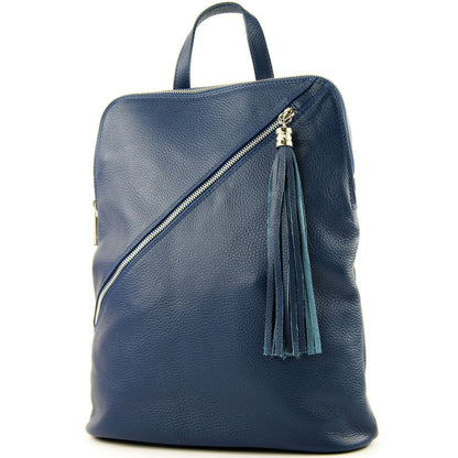 modamoda de T161 Damen Leder Rucksack Handtasche handmade in Italy