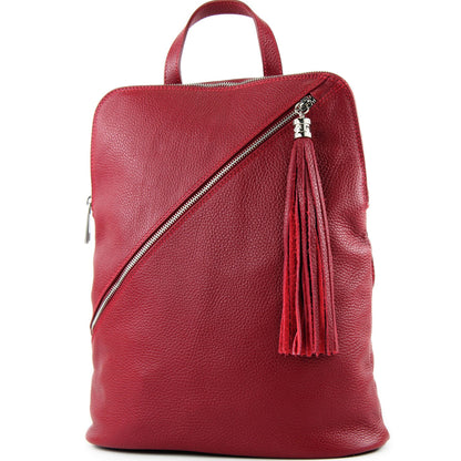 modamoda de T161 Damen Leder Rucksack Handtasche handmade in Italy
