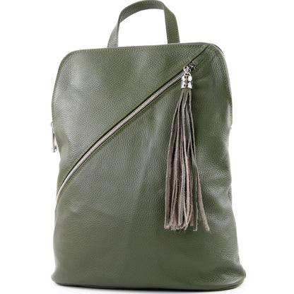 modamoda de T161 Damen Leder Rucksack Handtasche handmade in Italy