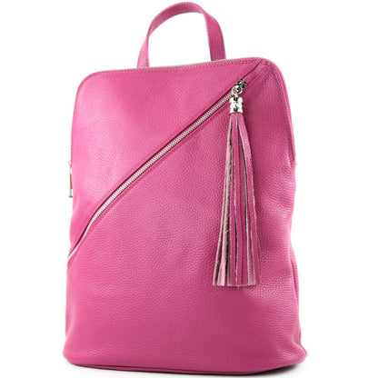 modamoda de T161 Damen Leder Rucksack Handtasche handmade in Italy