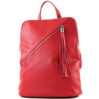 modamoda de T161 Damen Leder Rucksack Handtasche handmade in Italy