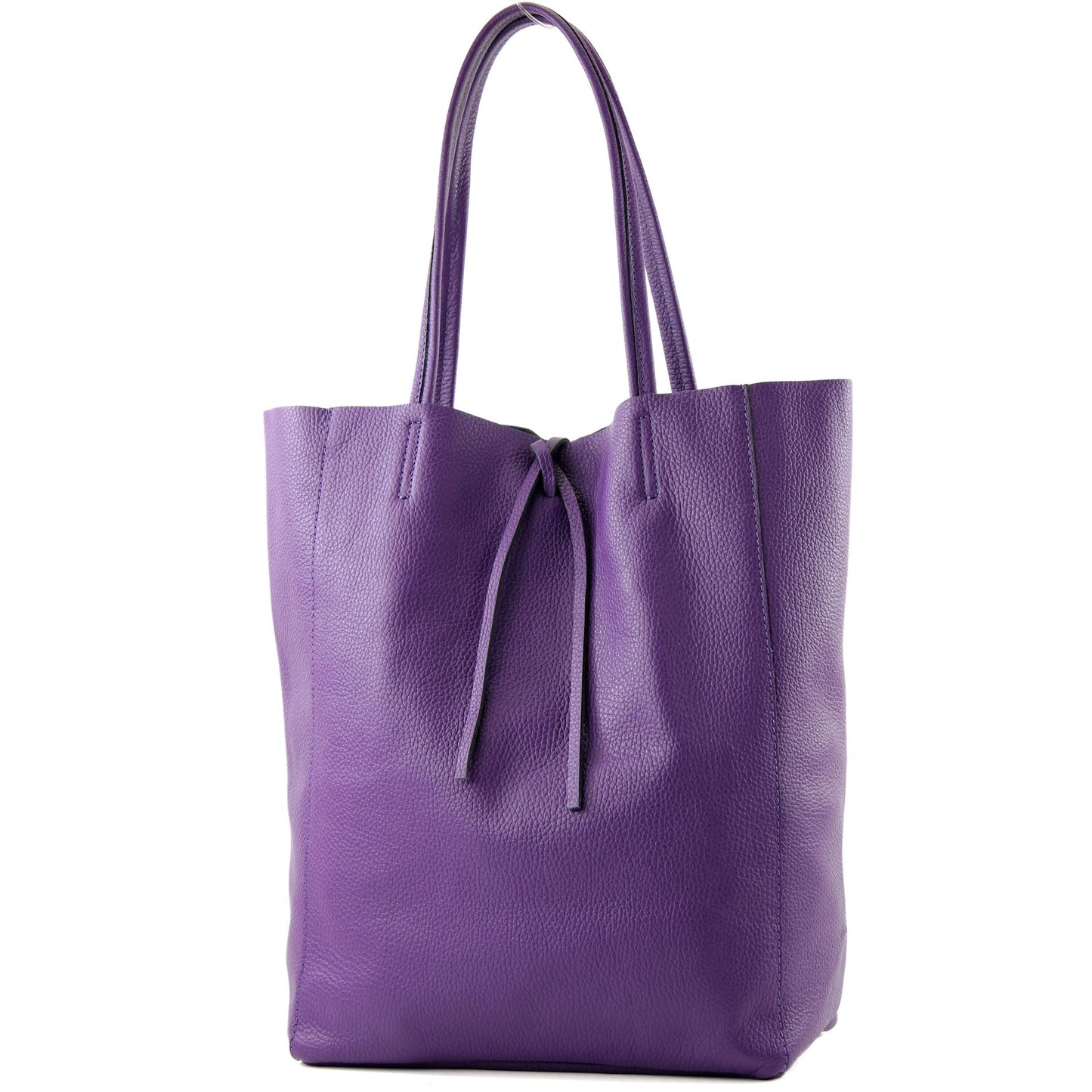 modamoda de T163 Damen Leder Shopper Schultertasche Large mit Innentasche handmade in Italy