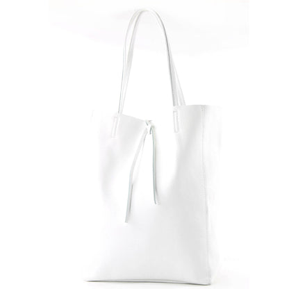 modamoda de T163 Damen Leder Shopper Schultertasche Large mit Innentasche handmade in Italy