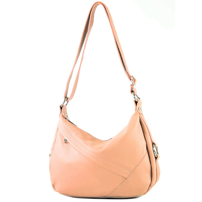 modamoda de -T164 - ital Schultertasche Umhängetasche aus Leder