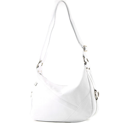 modamoda de -T164 - ital Schultertasche Umhängetasche aus Leder