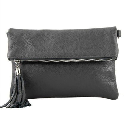 modamoda de T167 Damen Leder Umhängetasche Clutch Small handmade in Italy