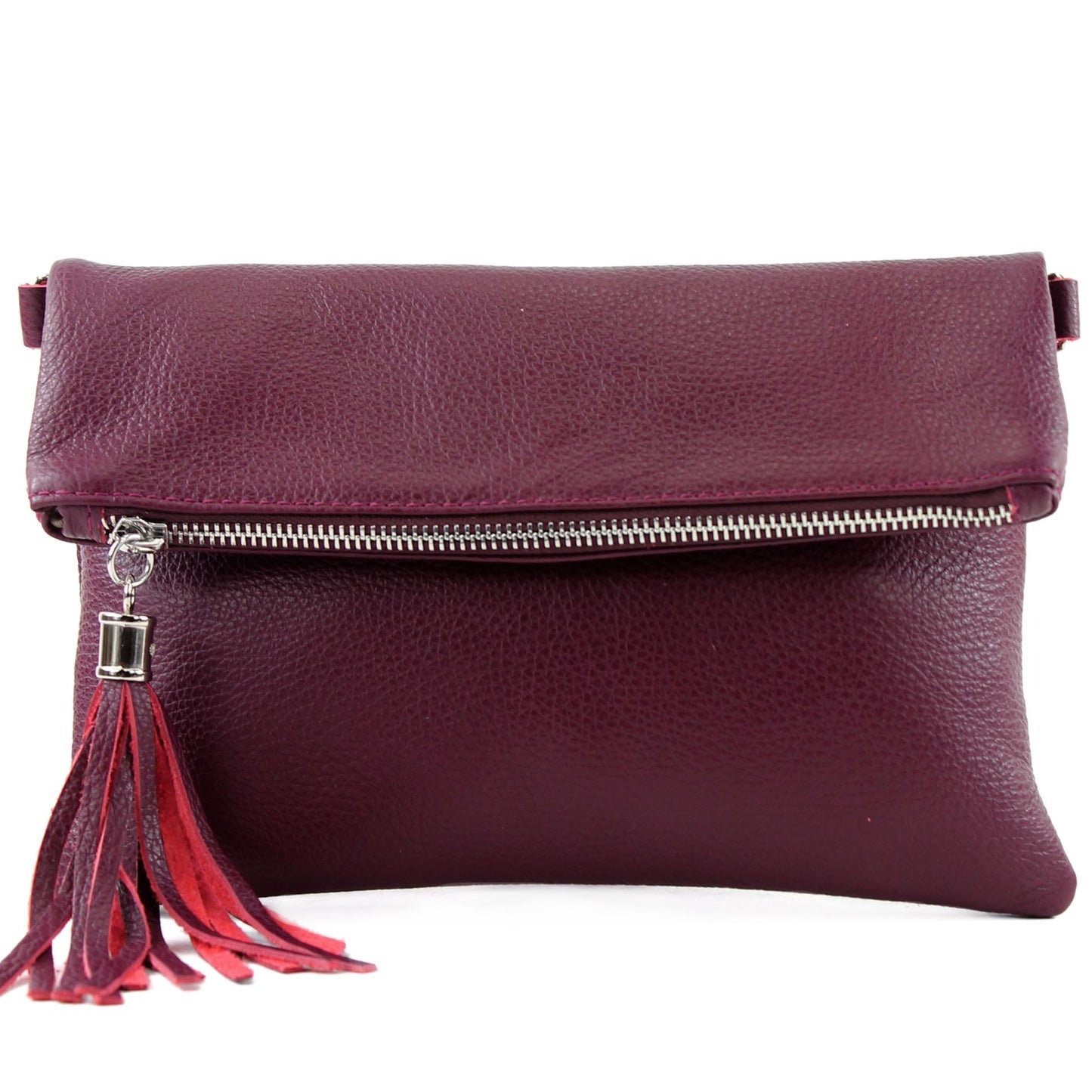 modamoda de T167 Damen Leder Umhängetasche Clutch Small handmade in Italy