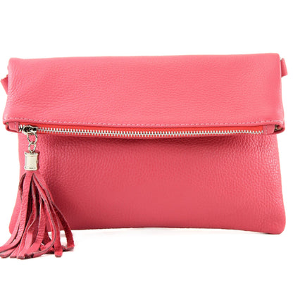 modamoda de T167 Damen Leder Umhängetasche Clutch Small handmade in Italy