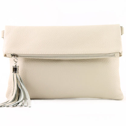 modamoda de T167 Damen Leder Umhängetasche Clutch Small handmade in Italy