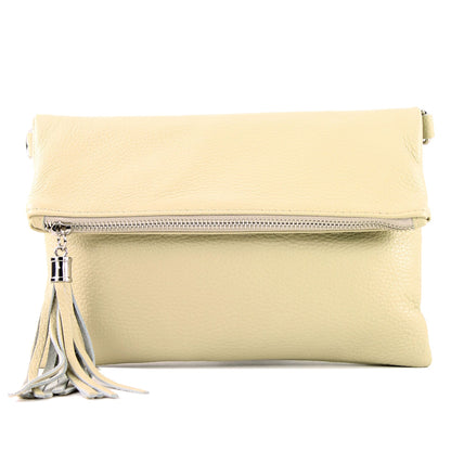 modamoda de T167 Damen Leder Umhängetasche Clutch Small handmade in Italy