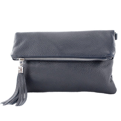 modamoda de T167 Damen Leder Umhängetasche Clutch Small handmade in Italy