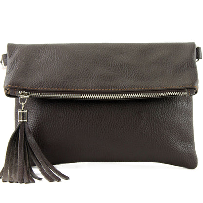 modamoda de T167 Damen Leder Umhängetasche Clutch Small handmade in Italy