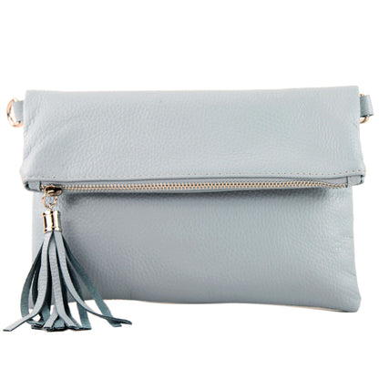 modamoda de T167 Damen Leder Umhängetasche Clutch Small handmade in Italy