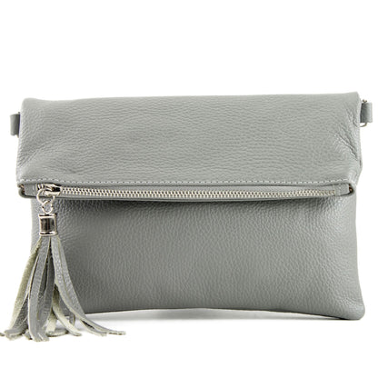 modamoda de T167 Damen Leder Umhängetasche Clutch Small handmade in Italy