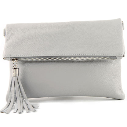 modamoda de T167 Damen Leder Umhängetasche Clutch Small handmade in Italy