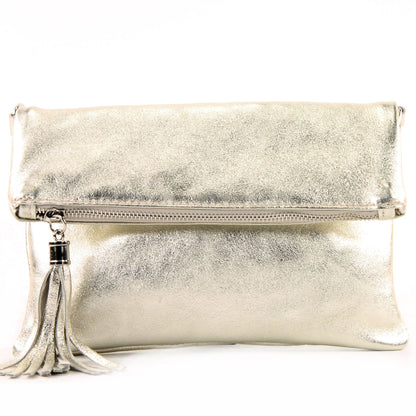 modamoda de T167 Damen Leder Umhängetasche Clutch Small handmade in Italy