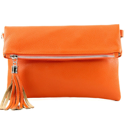 modamoda de T167 Damen Leder Umhängetasche Clutch Small handmade in Italy