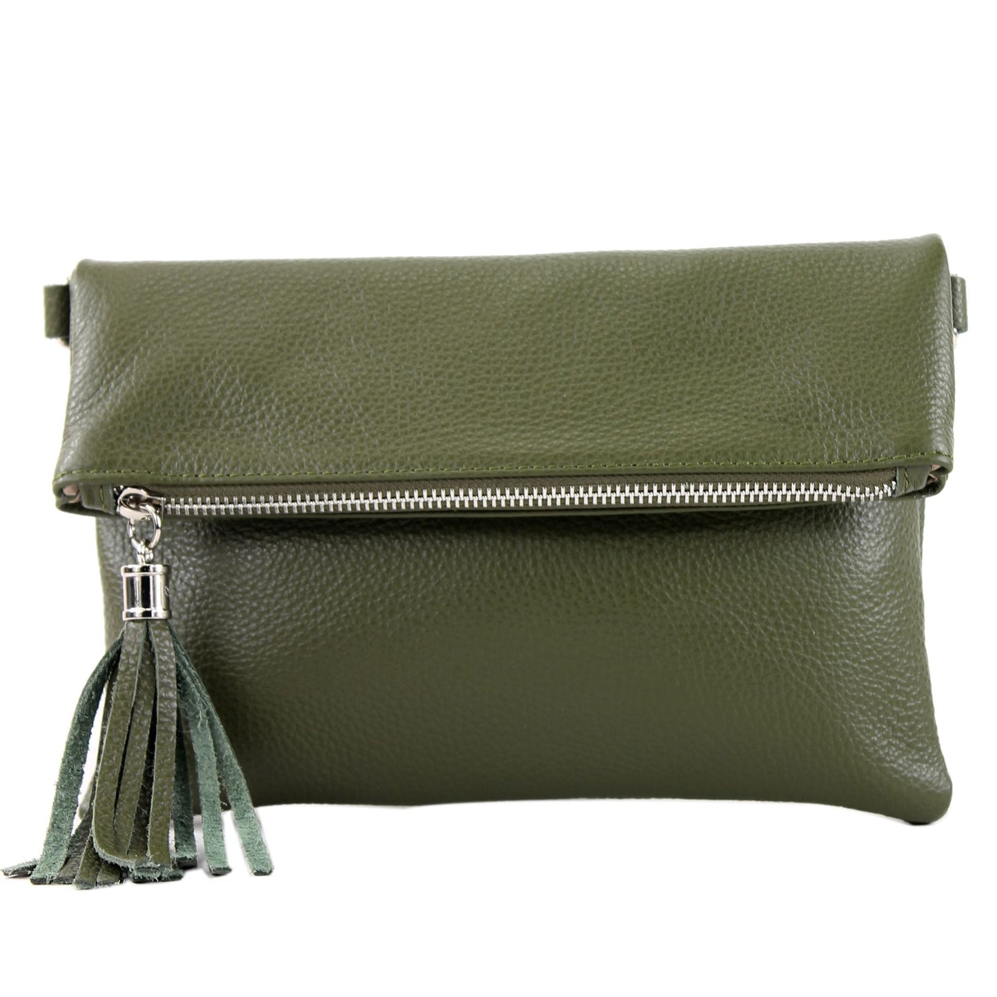 modamoda de T167 Damen Leder Umhängetasche Clutch Small handmade in Italy