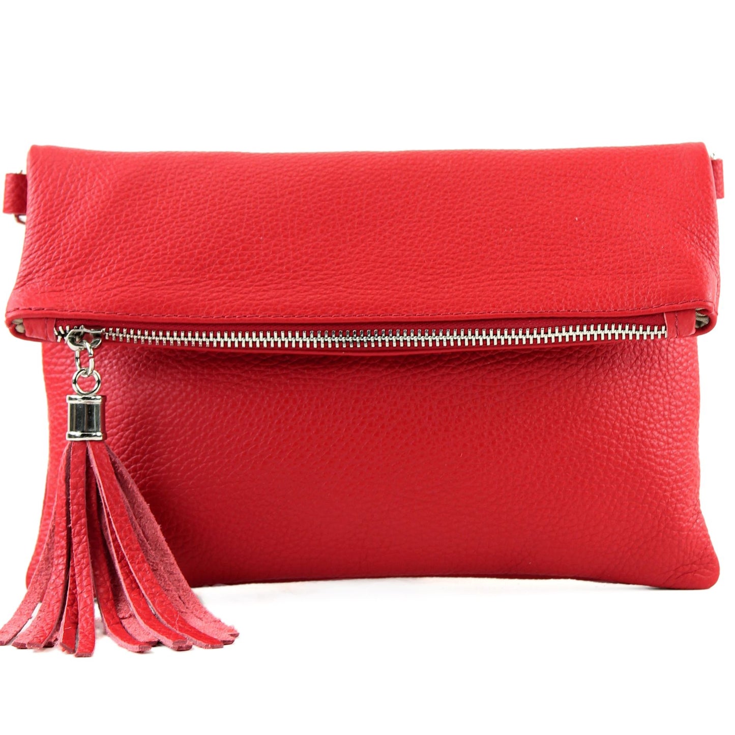 modamoda de T167 Damen Leder Umhängetasche Clutch Small handmade in Italy