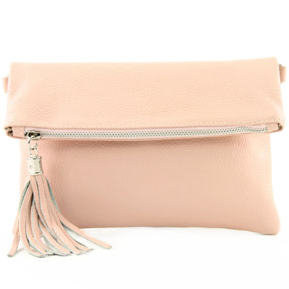 modamoda de T167 Damen Leder Umhängetasche Clutch Small handmade in Italy