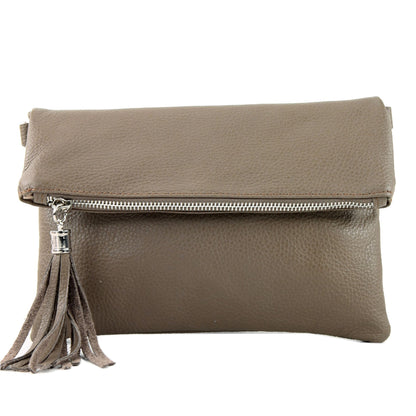 modamoda de T167 Damen Leder Umhängetasche Clutch Small handmade in Italy