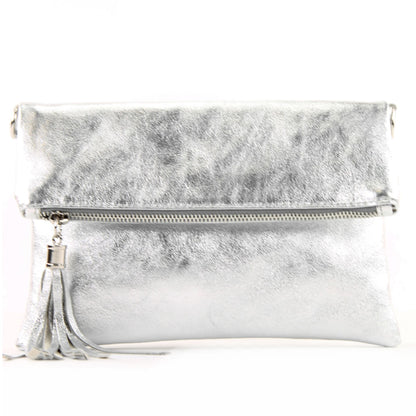 modamoda de T167 Damen Leder Umhängetasche Clutch Small handmade in Italy