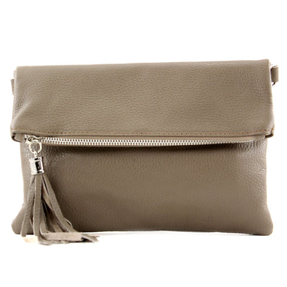 modamoda de T167 Damen Leder Umhängetasche Clutch Small handmade in Italy