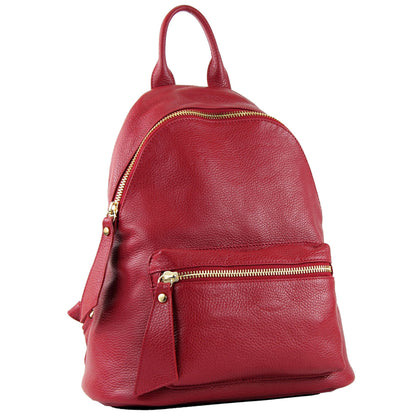 modamoda de - T171A - ital Damen Rucksacktasche aus Leder