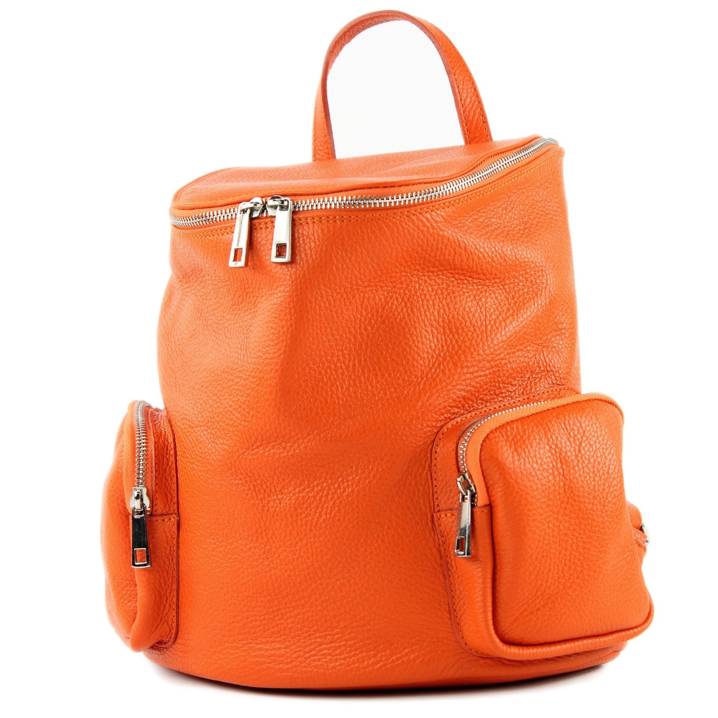 modamoda de - T175 - ital Damen Rucksack Tasche aus Leder