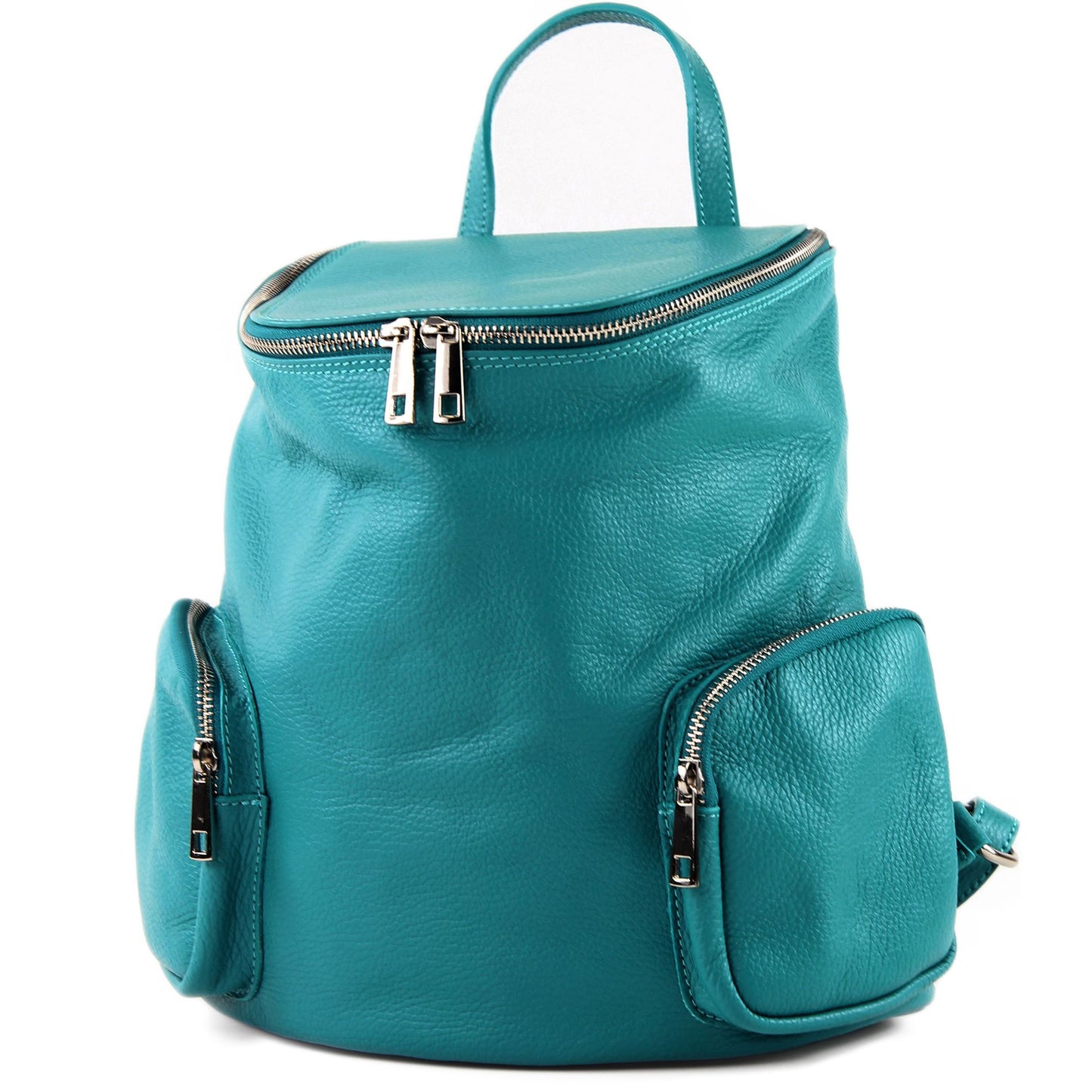 modamoda de - T175 - ital Damen Rucksack Tasche aus Leder