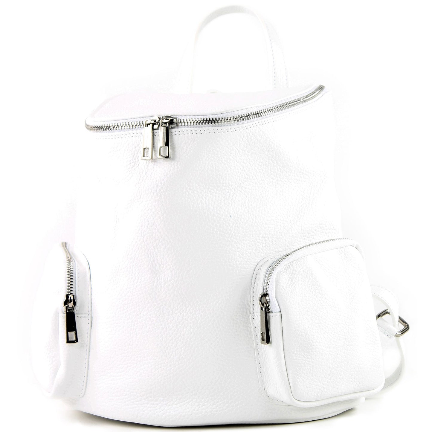 modamoda de - T175 - ital Damen Rucksack Tasche aus Leder