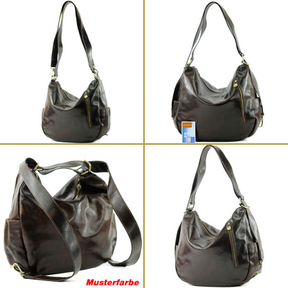modamoda de - T176 - Rucksack Tasche aus hochwertigem Leder