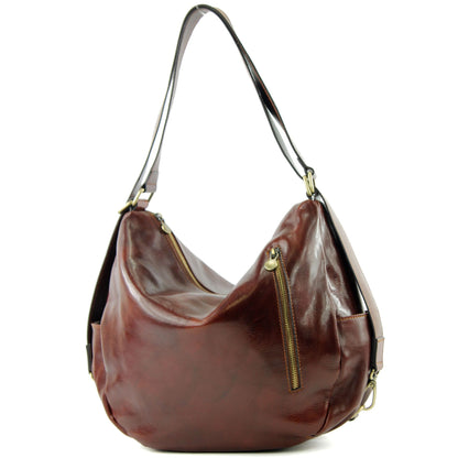 modamoda de - T176 - Rucksack Tasche aus hochwertigem Leder