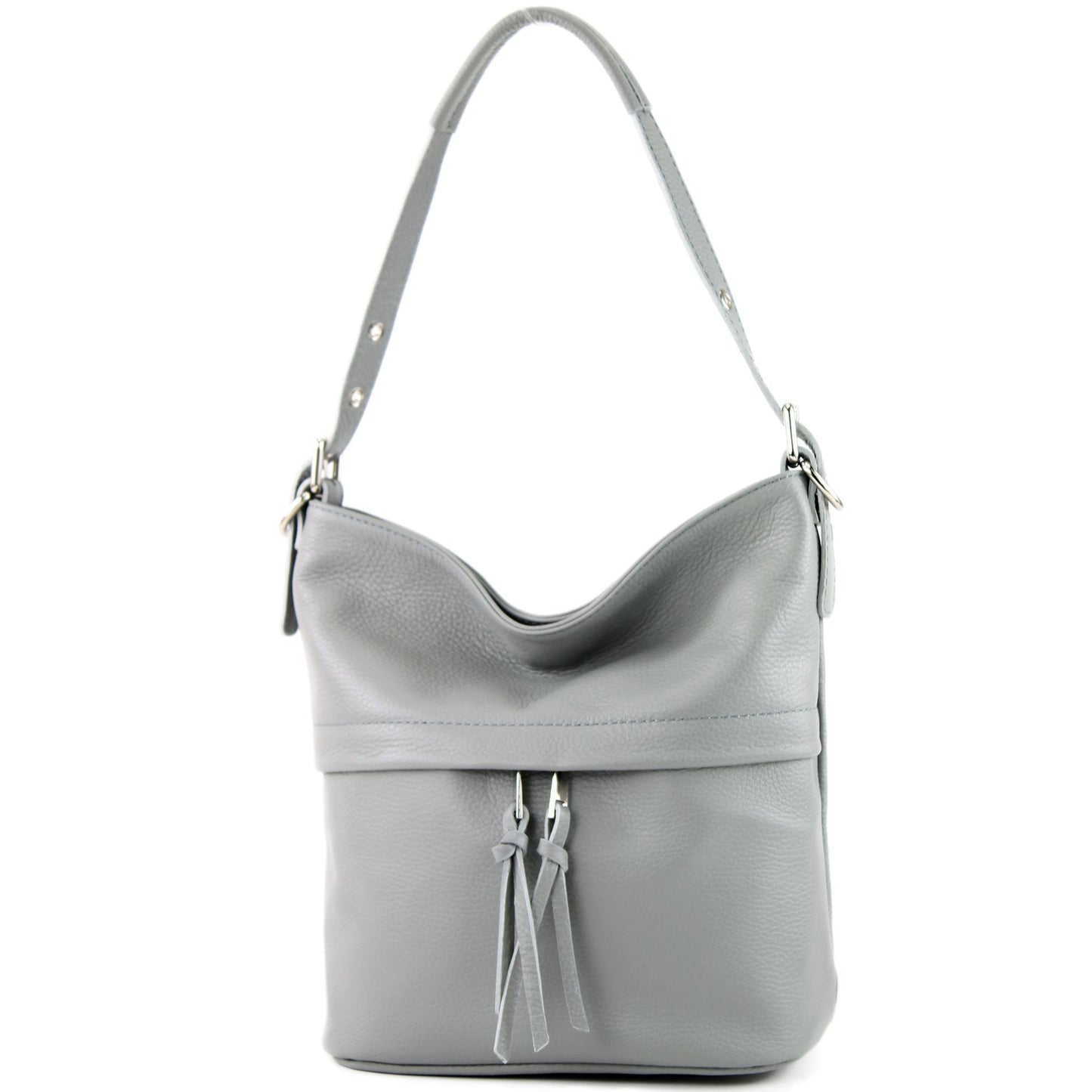 modamoda de - T178 - ital. Umhängetasche Schultertasche aus Leder