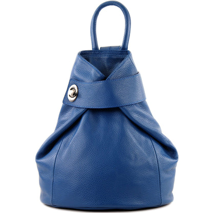 modamoda de - T179 - ital: Damen Rucksack Tasche aus Leder