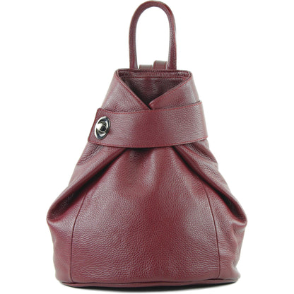 modamoda de - T179 - ital: Damen Rucksack Tasche aus Leder