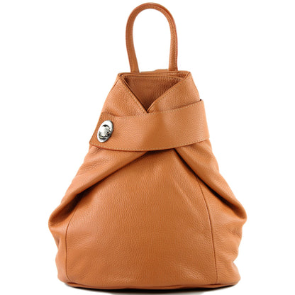 modamoda de - T179 - ital: Damen Rucksack Tasche aus Leder