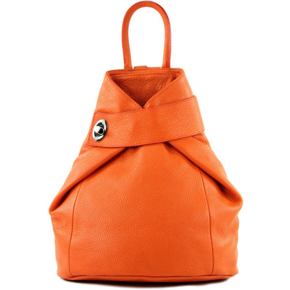 modamoda de - T179 - ital: Damen Rucksack Tasche aus Leder