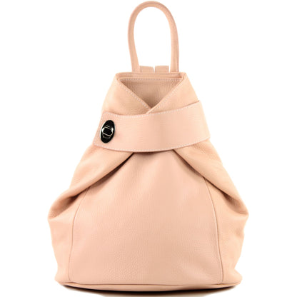 modamoda de - T179 - ital: Damen Rucksack Tasche aus Leder
