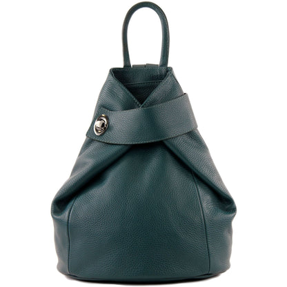 modamoda de - T179 - ital: Damen Rucksack Tasche aus Leder