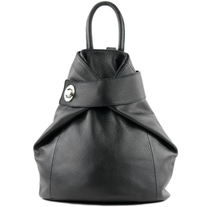 modamoda de - T179 - ital: Damen Rucksack Tasche aus Leder