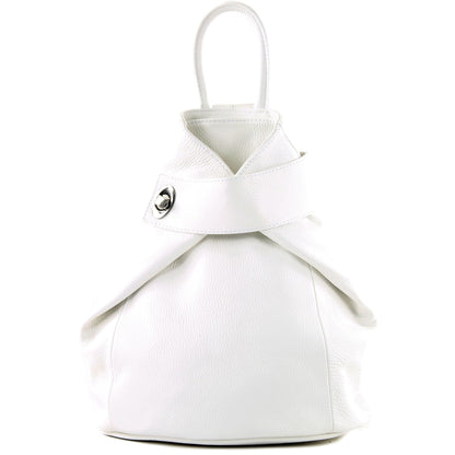modamoda de - T179 - ital: Damen Rucksack Tasche aus Leder