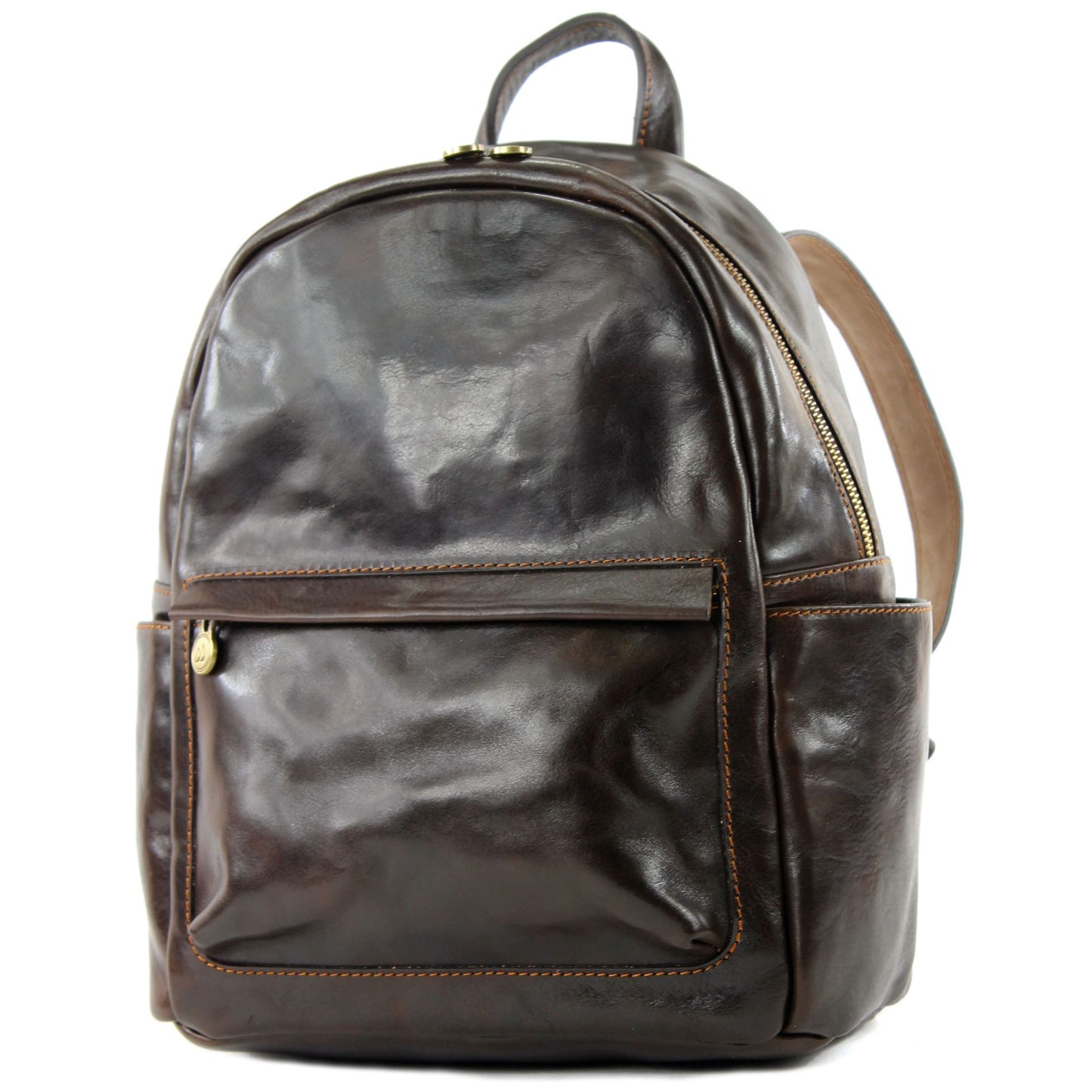 modamoda de - T184 - ital. Rucksack Unisex aus Tamponato Leder