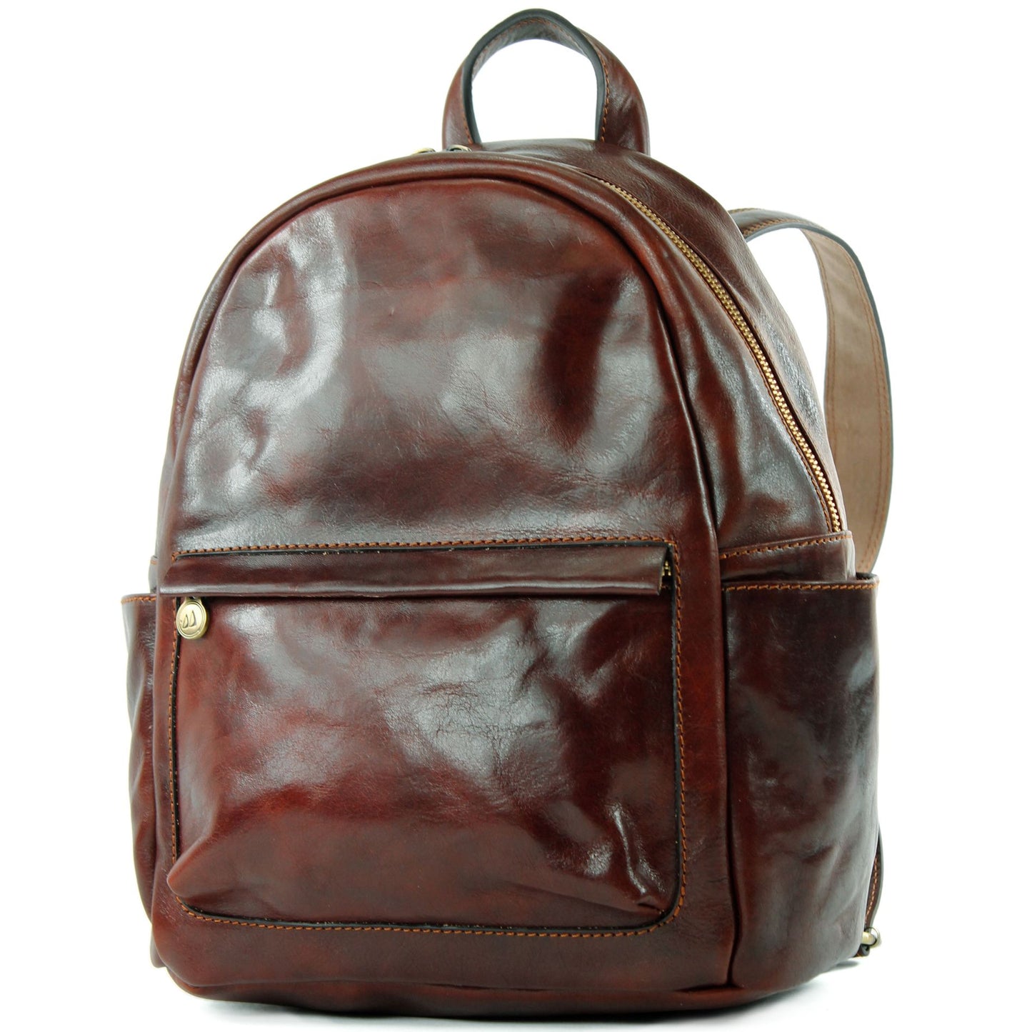 modamoda de - T184 - ital. Rucksack Unisex aus Tamponato Leder