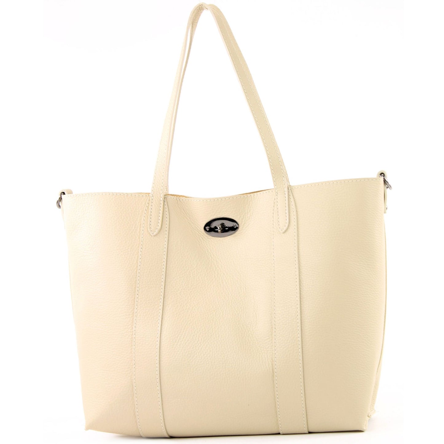 modamoda de - T187 - ital. Shopper DIN A4  Leder Damentasche mit Innentasche