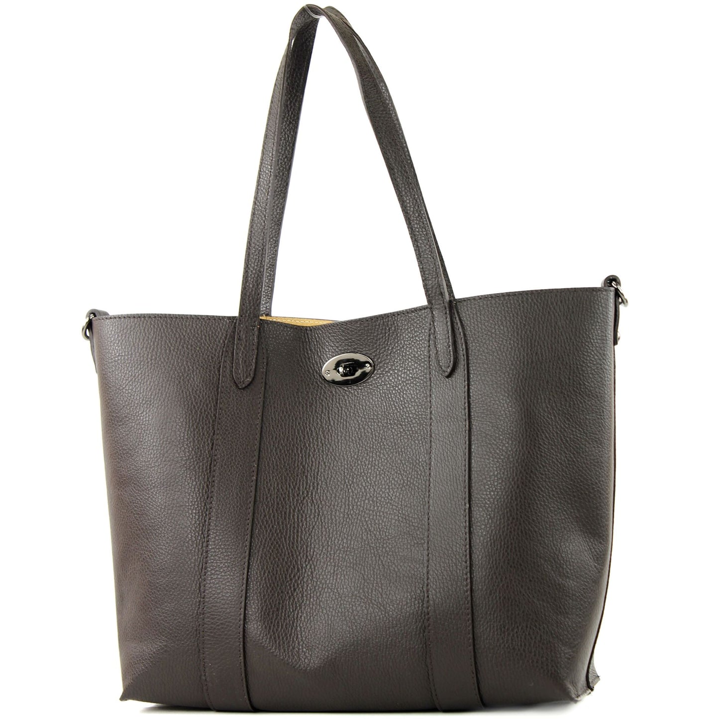 modamoda de - T187 - ital. Shopper DIN A4  Leder Damentasche mit Innentasche