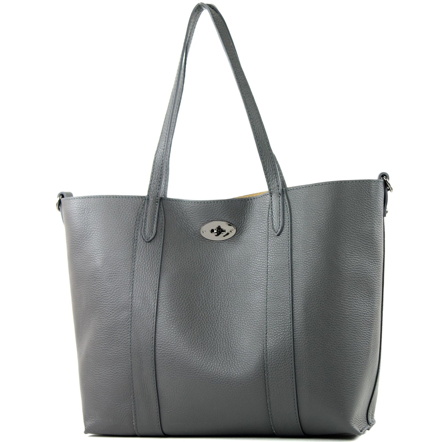 modamoda de - T187 - ital. Shopper DIN A4  Leder Damentasche mit Innentasche