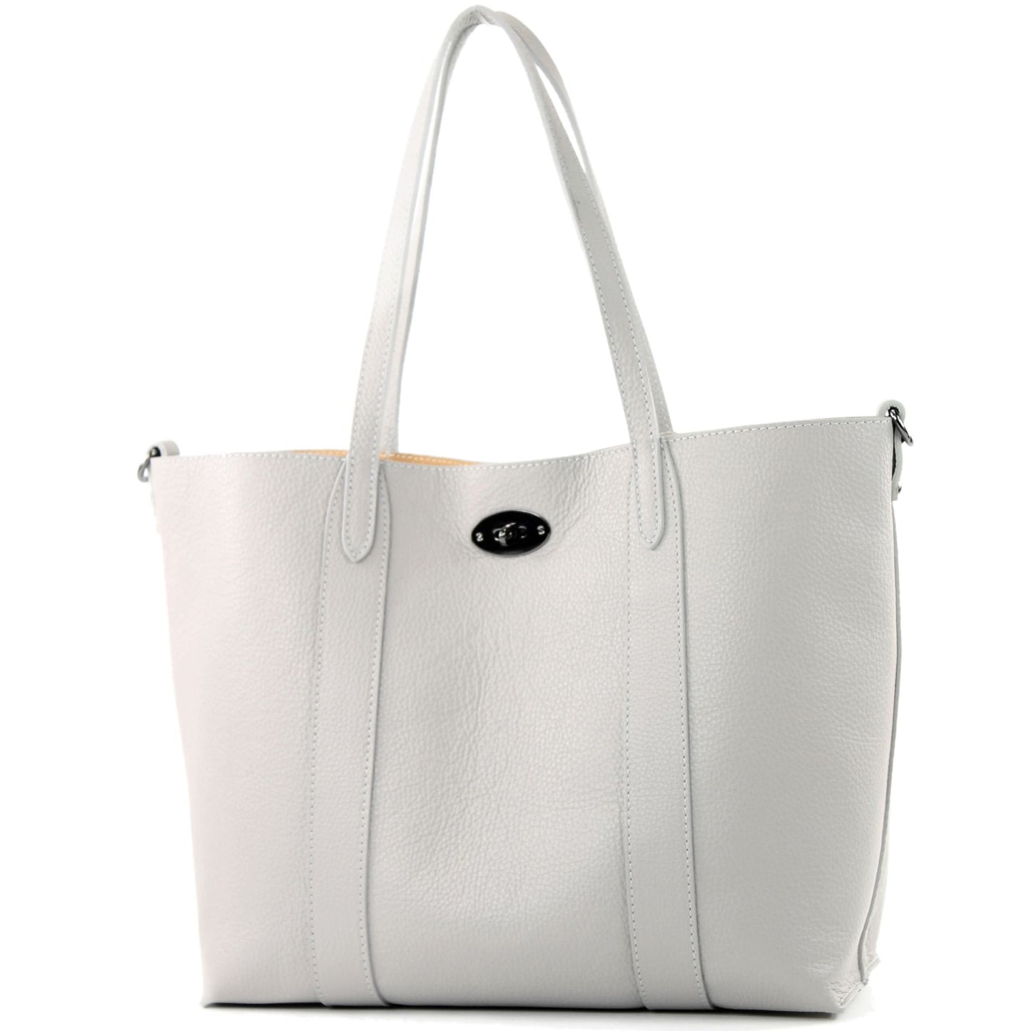 modamoda de - T187 - ital. Shopper DIN A4  Leder Damentasche mit Innentasche